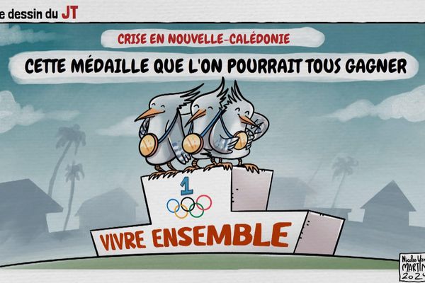 Le dessin du journal télévisé le dimanche 4 août 2024.