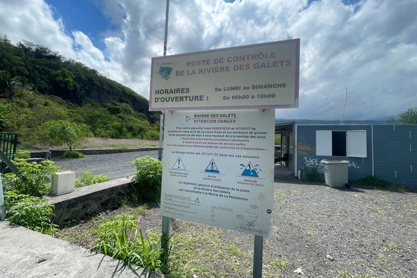 La piste de la Rivière des Galets à La Possession