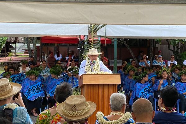 Discours d'Oscar Temaru.