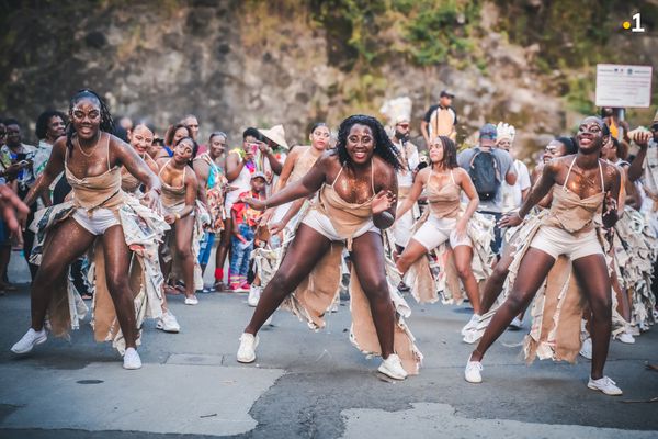 Image du carnaval du Sud en 2024 à Sainte-Luce en Martinique.