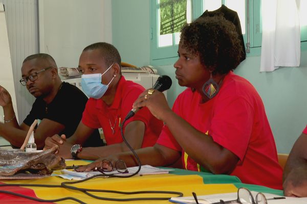 Maïté M'Toumo en conférence de presse