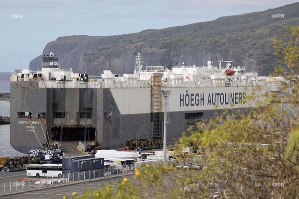 Le "Hoegh Autoliners" était bloqué au Port pour cause de suspicion de Coronarivus