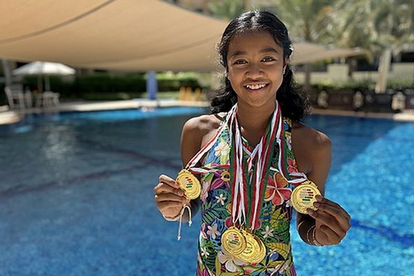 Océane Rakotonanahary, 13 ans espoir de la natation malgache africaine 22 juin 2024