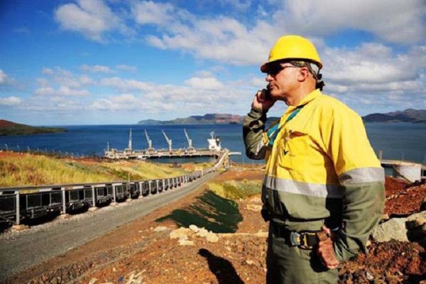 Site minier de l'usine du Sud en Nouvelle-Calédonie. Goro Nickel & Cobalt 