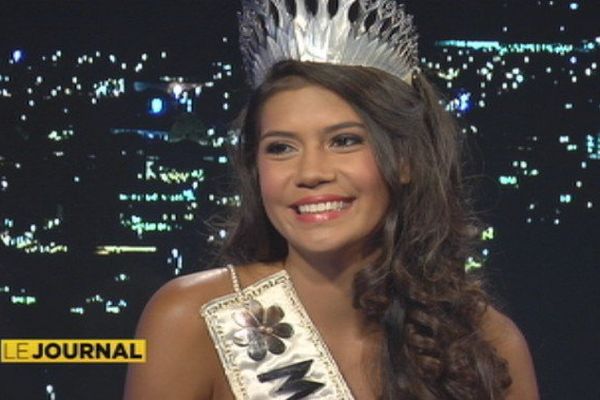 Vaimiti Teiefitu, Miss Tahiti 2015,  prépare Miss France