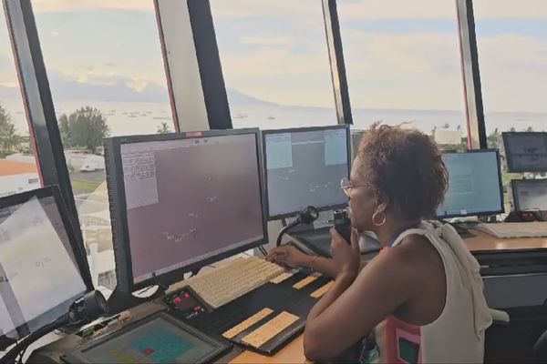 Betty Blanquet, Guadeloupéenne, après 31 ans à Roissy, elle est contrôleuse aérienne à Papeete