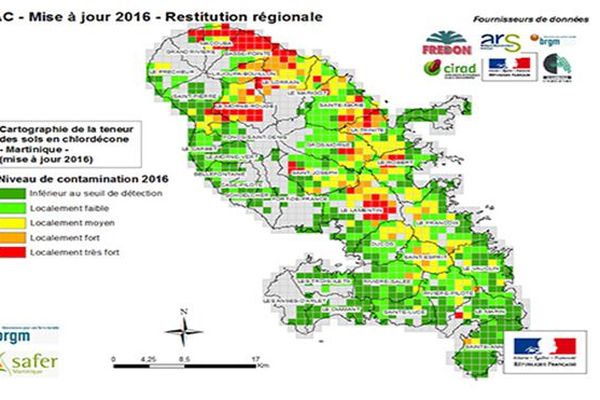 cartographie chlordécone