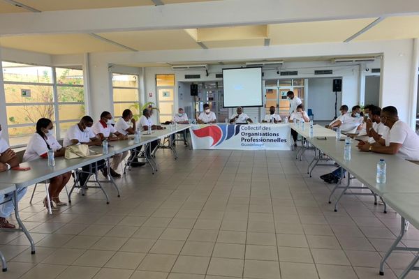 Le Collectif des Socio-professionnels de la Guadeloupe en uniforme