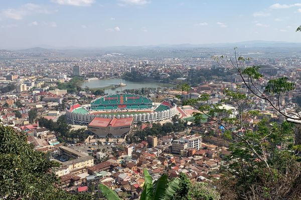 Le stade Barea où se tiennent des compétitions des 11ème jeux des Iles à Madagascar.