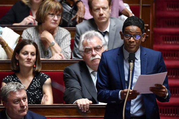 Le député martiniquais Jean-Philippe Nilor à l'Assemblée nationale.