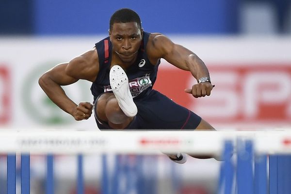 Le hurdleur guadeloupéen Wilhem Belocian.