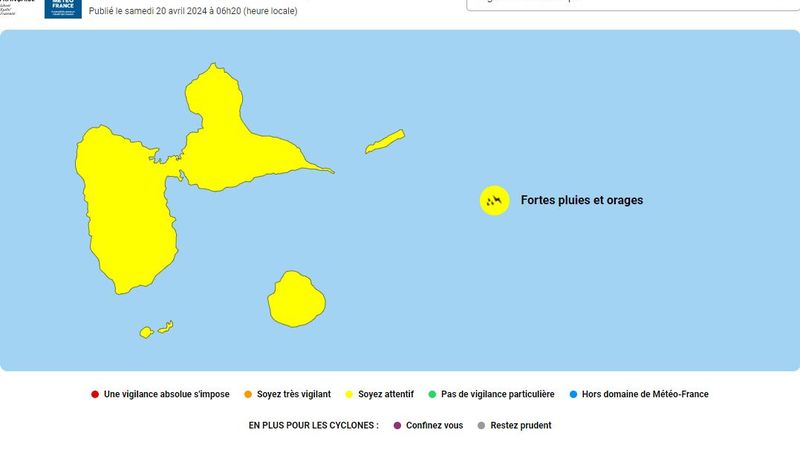 Alerte météo : Maintien de la vigilance jaune pour fortes pluies et ...