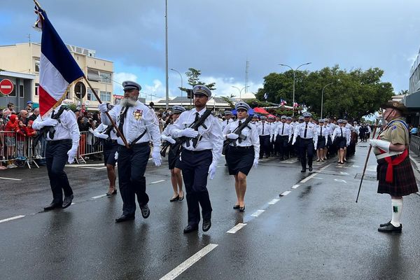 Le défilé du 14 juillet 2023 à Nouméa.