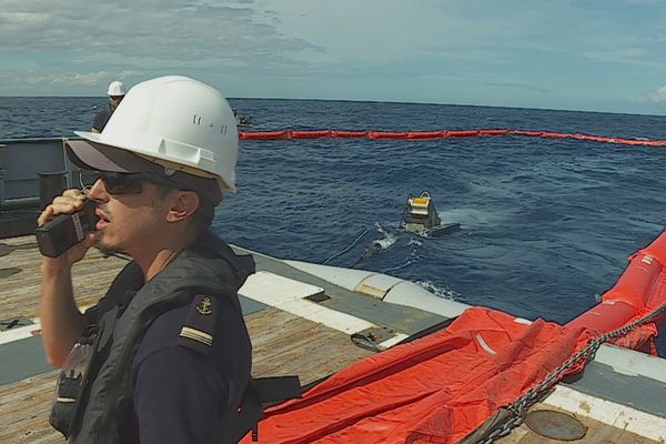 exercice anti-pollution Bougainville