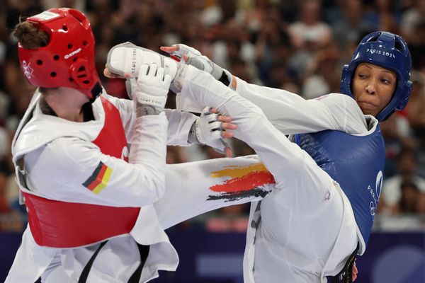 Althéa Laurin s'est qualifiée face à l'Allemande Lorena Brandl 2 à 0 pour les demi finales des + 67 kg