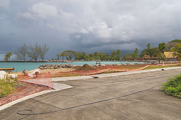 Le nouveau parking de la pointe Riri.