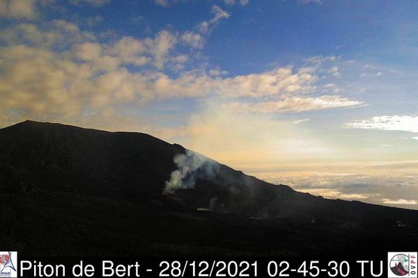 La Fournaise éruption Piton de Bert 28 décembre 2021