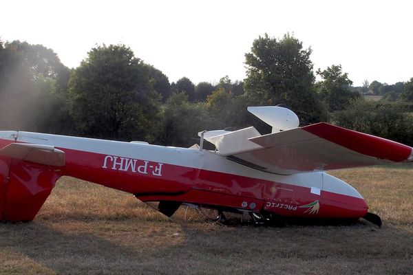 Avion RV8 Hugues Jurion renversé août 2017