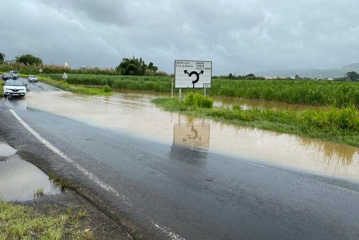 Route inondée