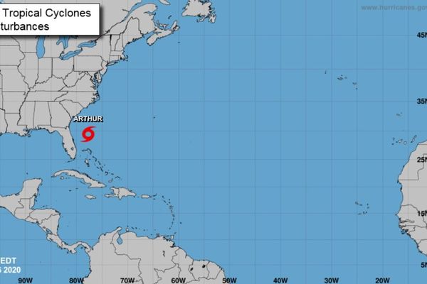 Carte de la tempête Arthur