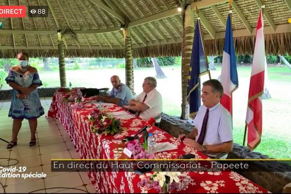 Conférence de presse sur les chiffres de la délinquance.