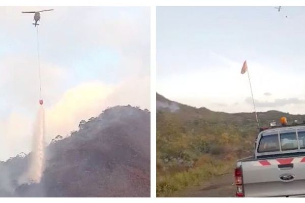 Feu de forêt près de l'usine du Sud, 13 décembre 2018