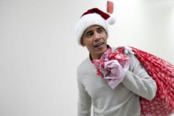 Obama, en père Noël