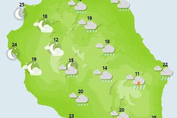 Vigilance forte pluies orages à La Réunion