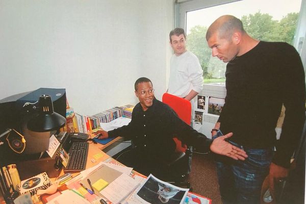 Albert Couriol et Zinedine Zidane