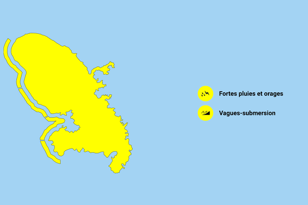 Retour en vigilance jaune pour "fortes pluies et orages” en Martinique.