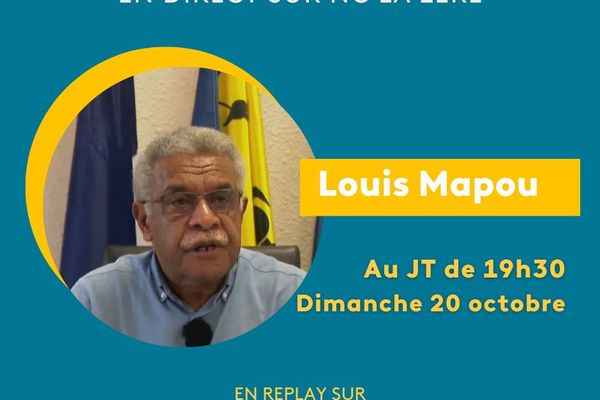 Le président du gouvernement, Louis Mapou, invité du journal télévisé ce dimanche 20 octobre 2024.