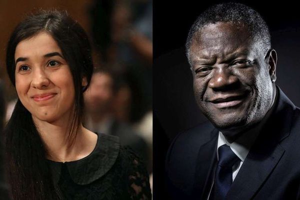 Denis Mukwege (63 ans) et Nadia Murad (25 ans) 