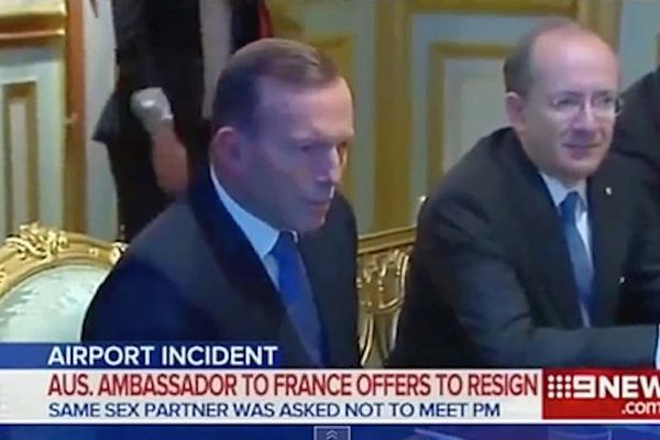 Ambassadeur australien Stephen Brady et Tony Abbott