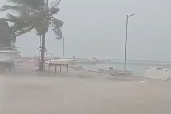 Le vent a soufflé fort aux Tuamotu, samedi 8 juin... Une accalmie est prévue lundi.