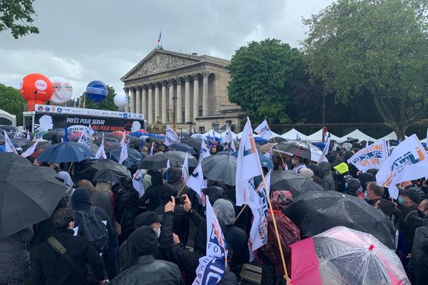 manif policiers Assemblée nationale