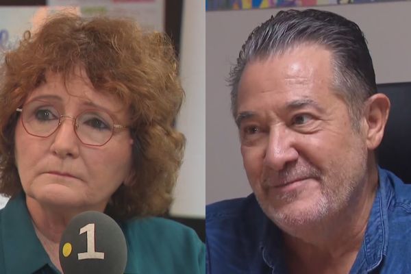 Dominique Solia de l’association Solidarité sida NC et Michel Jorda du Comité de promotion de la santé sexuelle, invités de la page spéciale VIH du journal télévisé du samedi 30 novembre.