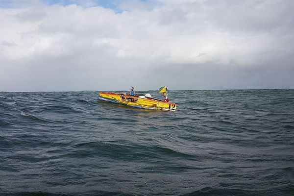 L'arrivée de Nicoals Maubert à Kourou