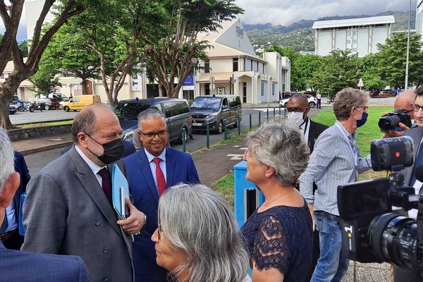Le ministre de la Justice Eric Dupond-Moretti à La Réunion