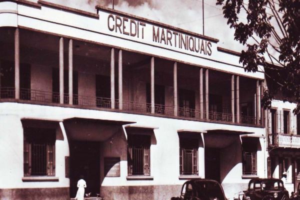 Façade du siège du Crédit Martiniquais, rue de la Liberté à Fort-de-France (archives)