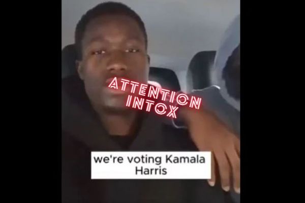 Fausse video d'un immigré haïtien votant pour Kamala Harris