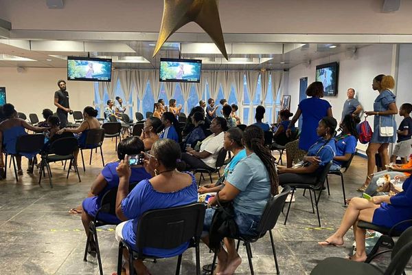 La fan zone installée à Matoury pour soutenir Miss Guyane.