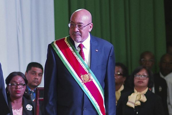 Dési Boutersé, ancien président du Surinam. Photo prise en 2015.