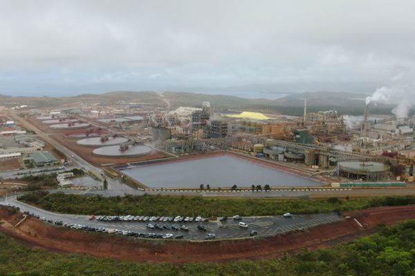 L'usine métallurgique de Prony Resources, à Goro.