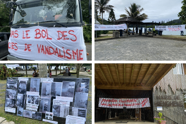 Hienghène mobilisation contre les dégradations