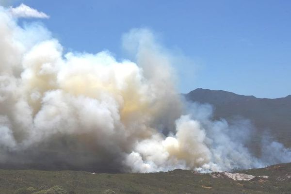 Incendie au Col des deux Tétons