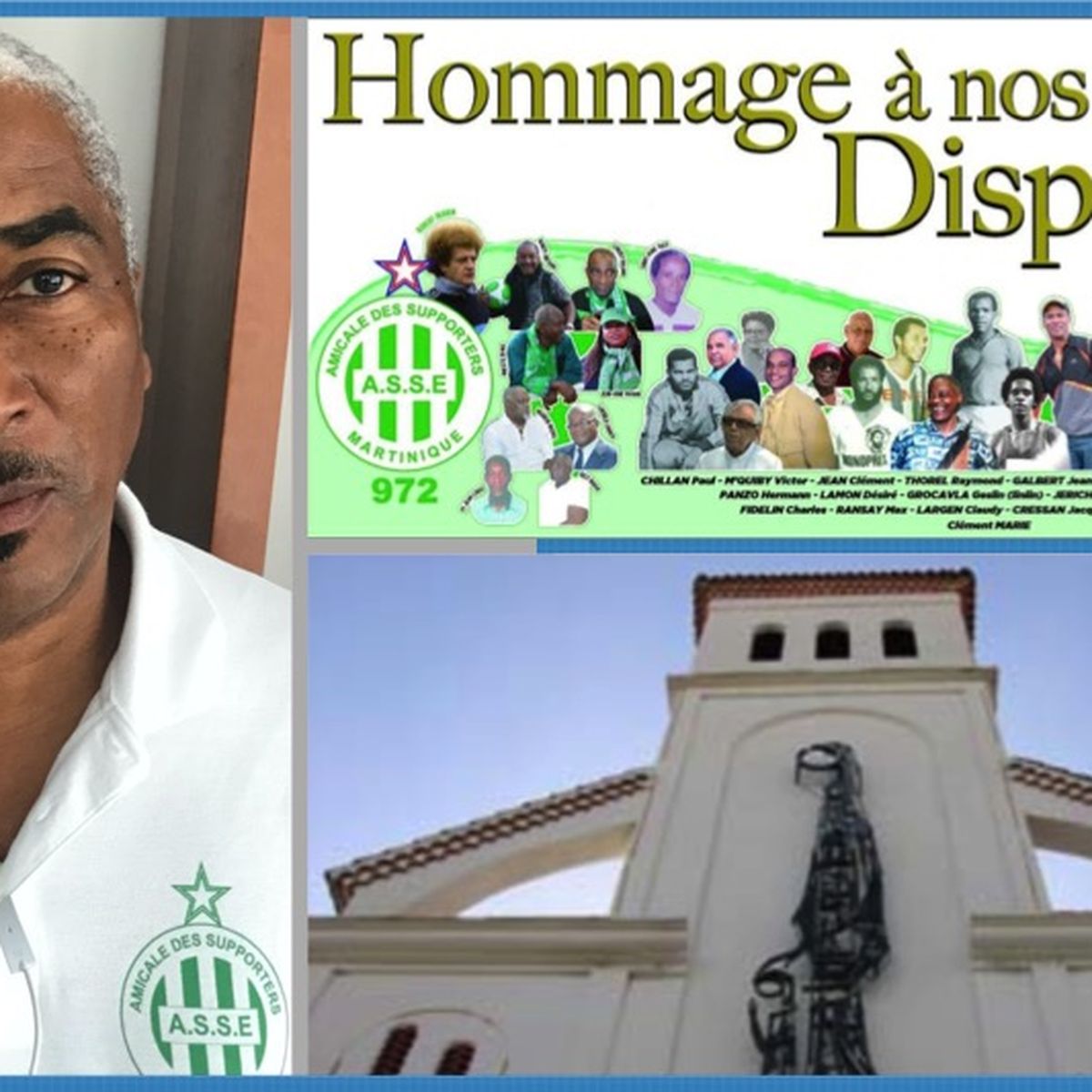 L'association des supporters de &quot;Saint-Etienne 972&quot; rend hommage aux sporti