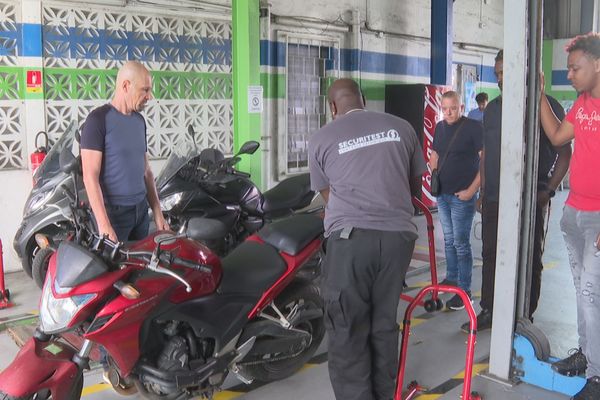 Contrôle technique des motos en Martinique.