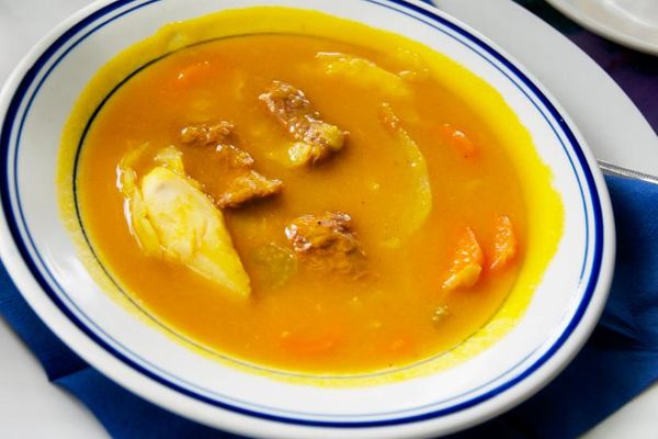 Une assiette de "Soup Joumon"