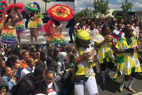 Quelques groupes participants au Carnav'Stains dimanche 12 mai 2019.