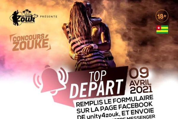 Affiche du concours Zouké au Togo